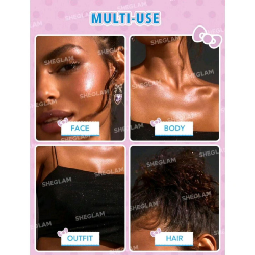 پخش  شیمر بدن و صورت  GULF GIRL  هلو کیتی  مدل 034  تک و عمده کد 14