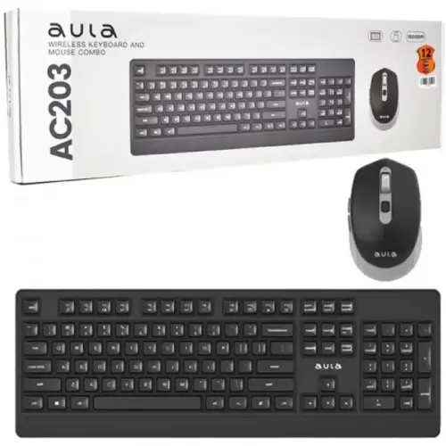 پخش کیبورد و ماوس بی سیم آولا مدل AC203 کد E750 تک و عمده