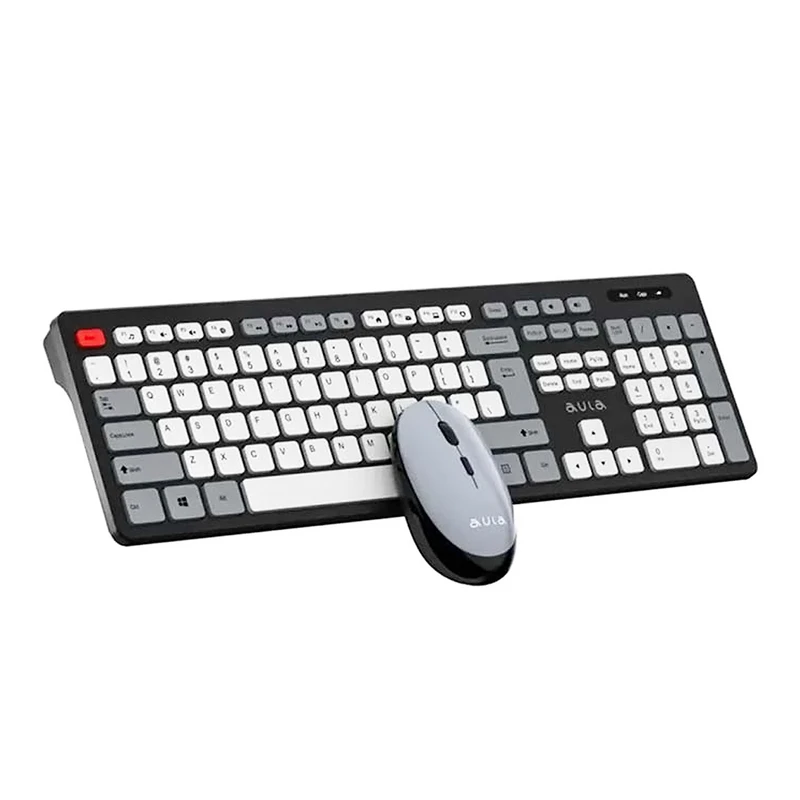 ست ماوس و کیبورد بی سیم آئولا مدل AC308 کد E761 تک و عمده