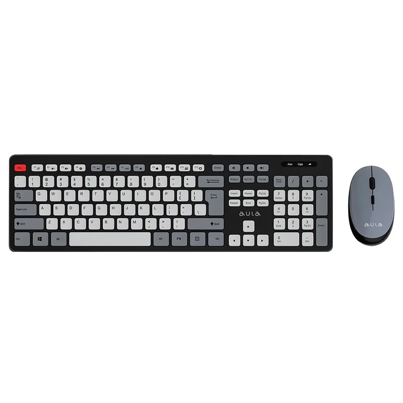پخش ست ماوس و کیبورد بی سیم آئولا مدل AC308 کد E762 تک و عمده