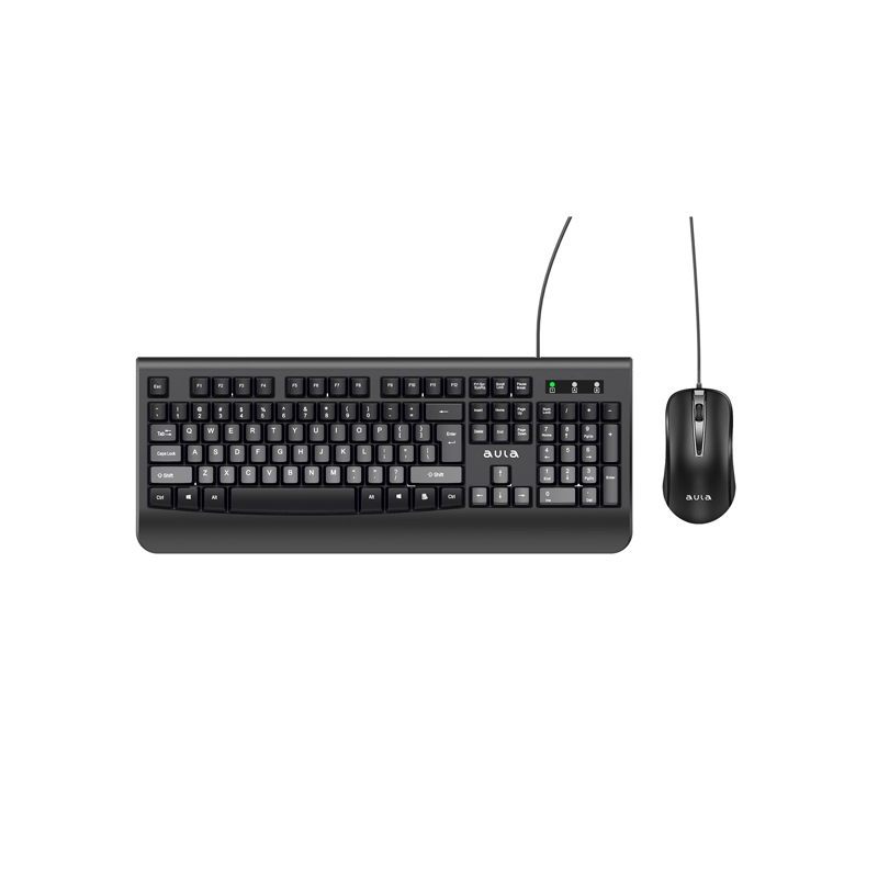 خرید کیبورد و موس با سیم AULA مدل  AC102 تک و عمده کدZ1621