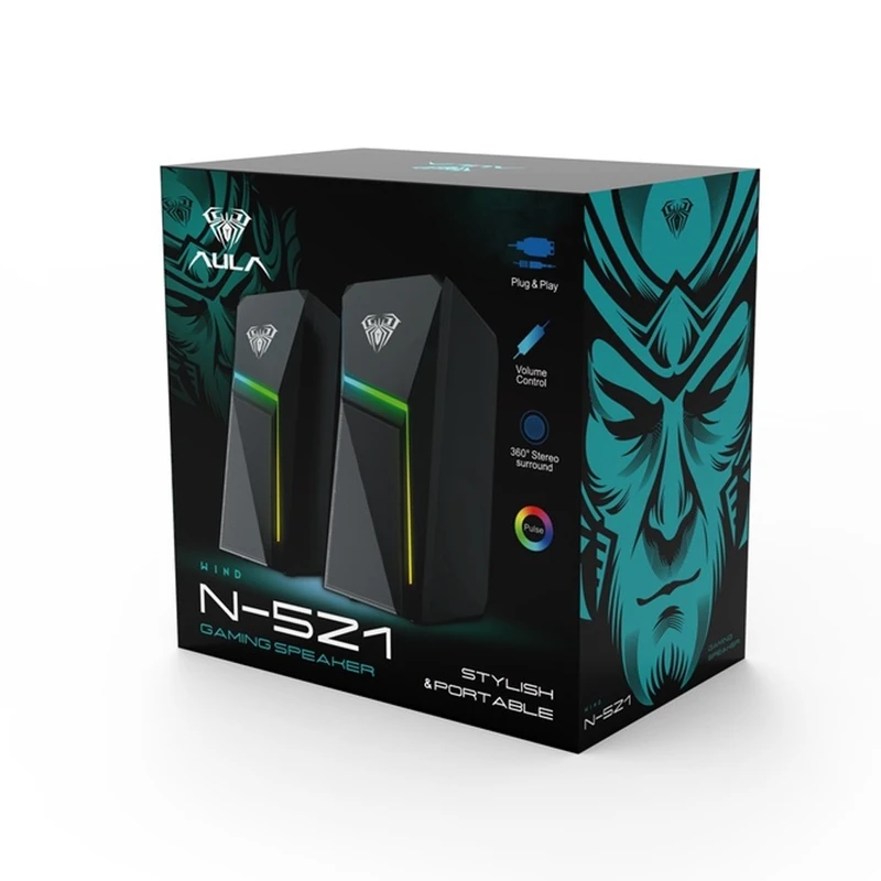 خرید اسپیکر لپ تاپ AULA مدل N521 تک و عمده کد Z1605