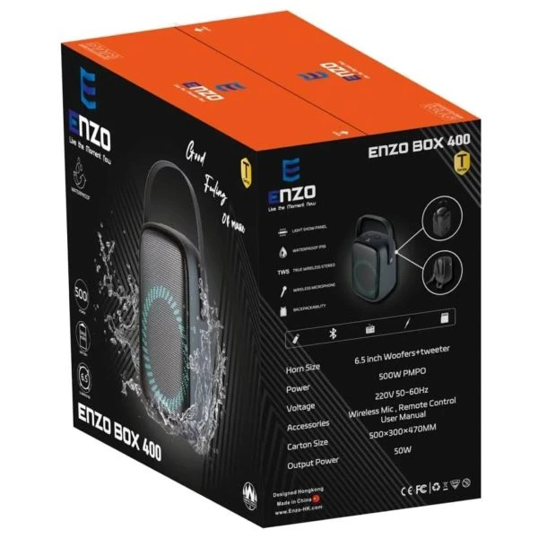 خرید اسپیکر BOOMBOX انزو مدل 400 تک و عمده کد Z1613