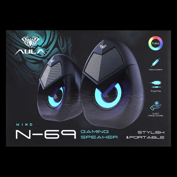 پخش اسپیکر لپ تاپ AULA مدل N69 تک و عمده کد Z1620