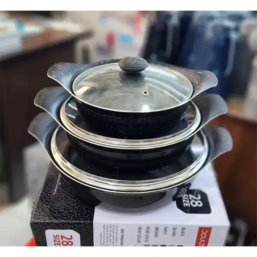 پخش عمده ست تابه چدن دسته پروانه ای بدون درب تک و عمده کد L817