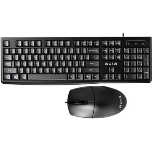 خرید کیبورد و موس با سیم AULA مدل  AC105 تک و عمده کدZ1623