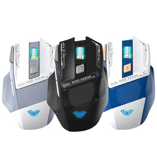 پخش ماوس گیمینگ آئولا مدل SC550 بی سیم و سیم دار تک و عمده کد G4891