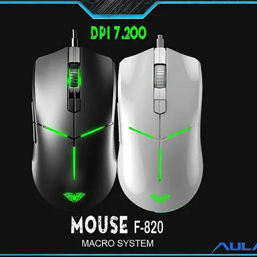 پخش ماوس گیمینگ آئولا مدل F820 با سیم تک و عمده کد G4895