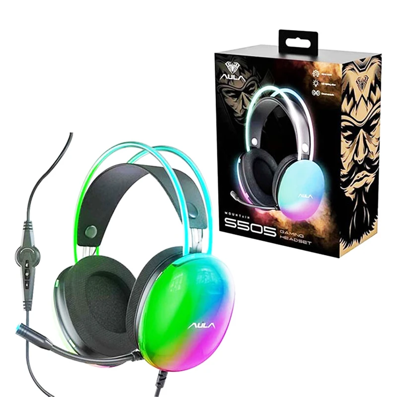 خرید هدست AULA  مدل S505 رنگ سبز تک و عمده کد Z1649