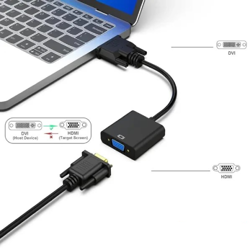 خرید تبدیل DVI به VGA انزو مدلDV61 تک و عمده کد Z1657