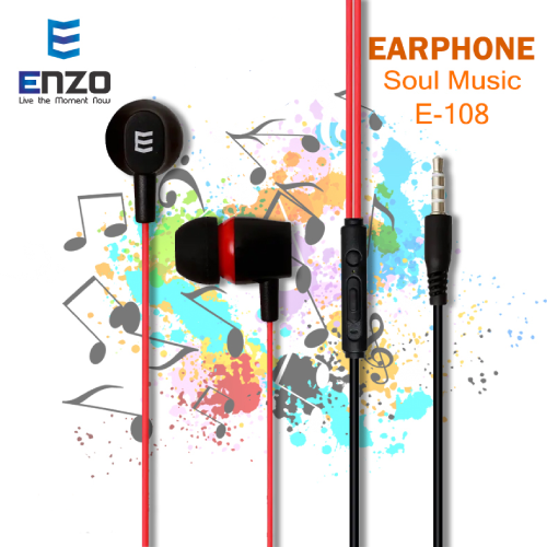 خرید هندزفری انزو مدل E108 تک و عمده کد z1673