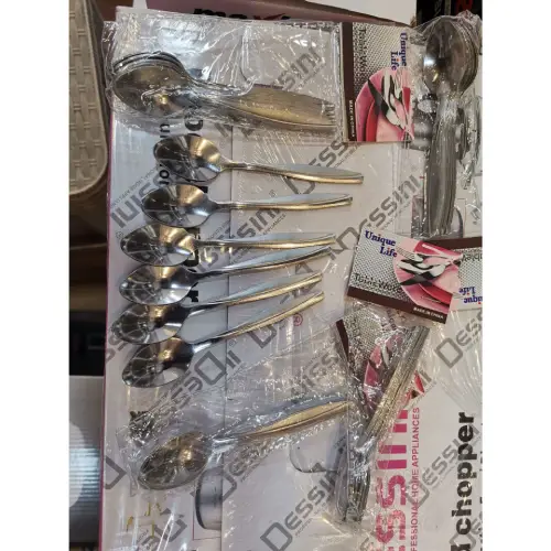 قاشق چای خوری استیل 6تایی مارک یونیک  کد E805 تک و عمده