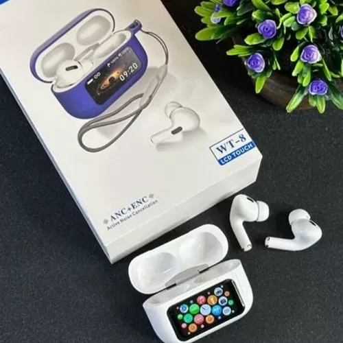Airpods-with-smart-display-model-wt-8-brand-wiseme-single-and-major-