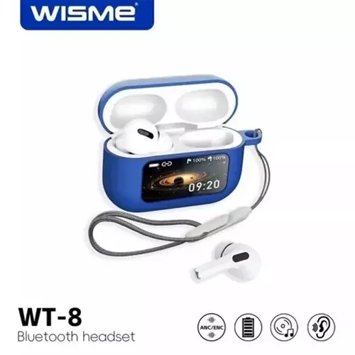 Airpods-with-smart-display-model-wt-8-brand-wiseme-single-and-major-