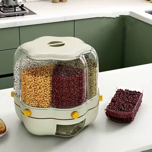 خرید جا حبوباتی چرخشی اکرولیک 6 خانه تک و عمده  کد Z1757