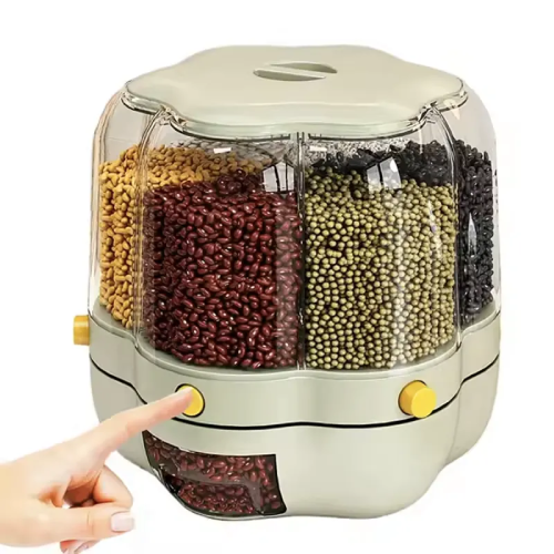 خرید جا حبوباتی چرخشی اکرولیک 6 خانه تک و عمده  کد Z1757
