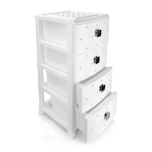 دراور صادراتی BL نگین ۴ طبقه با کاسه پلاستیکی کد E863 تک و عمده