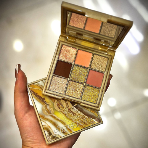 خرید پالت سایه 9 رنگ GOLD EVERBEAUTY تک و عمده کدZ1763