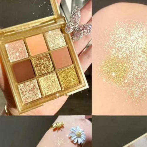 خرید پالت سایه 9 رنگ GOLD EVERBEAUTY تک و عمده کدZ1763