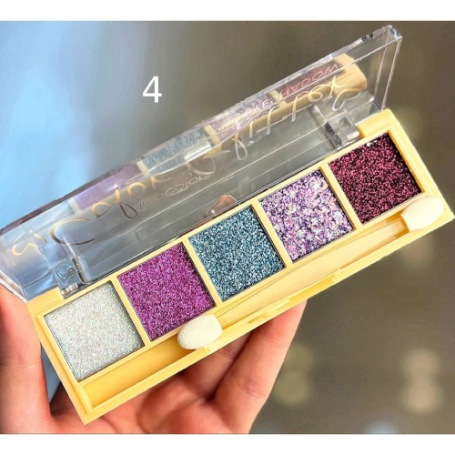 پخش پالت سایه چشم گلیتری 5 تایی Topcolor تک و عمده کدZ1790