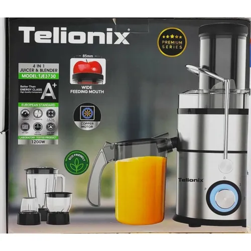 پخش آبمیوه‌گیری ۴ کاره تلیونیکس مدل TJE 3730 تک و عمده کد t1335