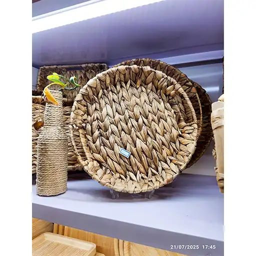 خرید سینی حصیری ست 3 عددی تک و عمده کد L858