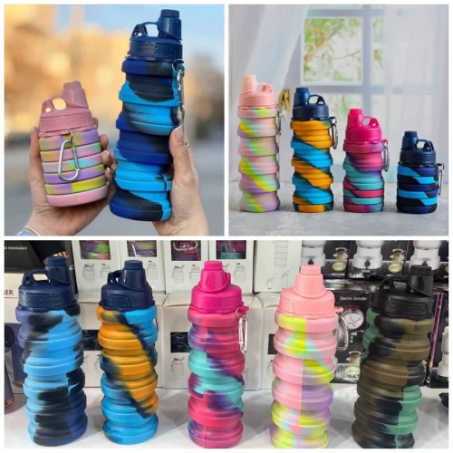 خرید-قمقمه-سیلیکونی-طرح-hello-تک-و-عمده-کد-l862