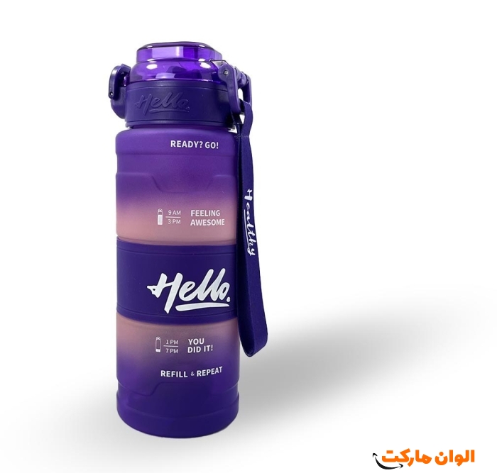 پخش عمده قمقمه سیلیکونی طرح Hello تک و عمده کد L863