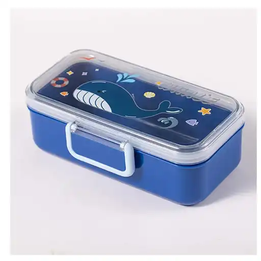 خرید ظرف غذا مدرسه طرح دلفین تک و عمده کد L876