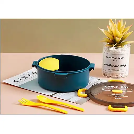 Jade Green Lunch Bowl & Spoon