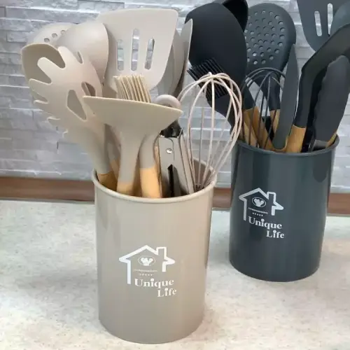 پخش-سرویس-کفگیر-و-ملاقه-سیلیکونی-12-پارچه-unique-love-کد-e920-تک-و-عمده