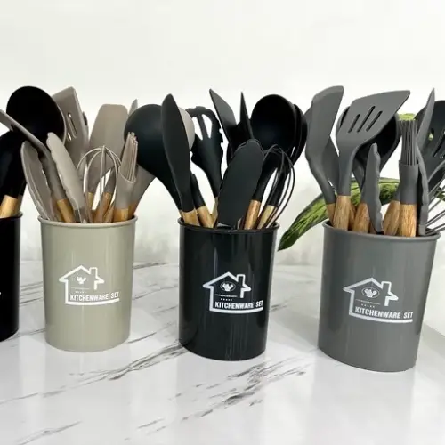 پخش-سرویس-کفگیر-و-ملاقه-سیلیکونی-12-پارچه-unique-love-کد-e920-تک-و-عمده