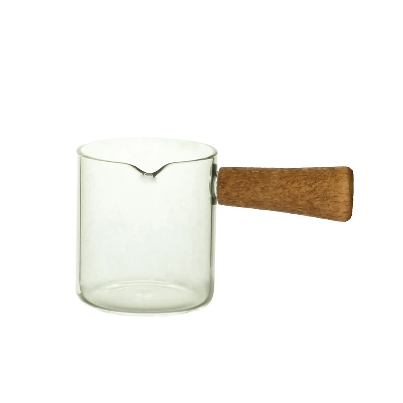 Pyrex-sauce-dish-with-wooden-handle-single-and-large-