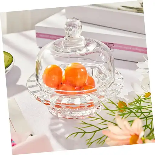 Deli Crystal Honey Jar | Imported Transparent Luxury Serving Bowl