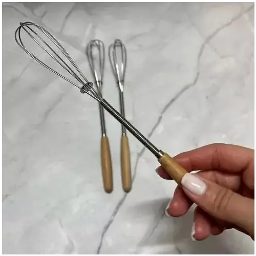 همزن قهوه دستی دسته بامبو مدل جدید تک و عمده کد F984