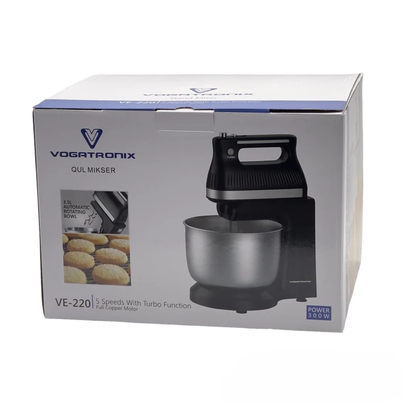 پخش همزن کاسه دار وگاتی مدل VE-220 کد E992 تک و عمده