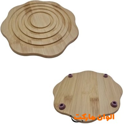 پخش عمده زیر قابلمه ای بامبو مدل هشت ضلعی تک و عمده کدL923