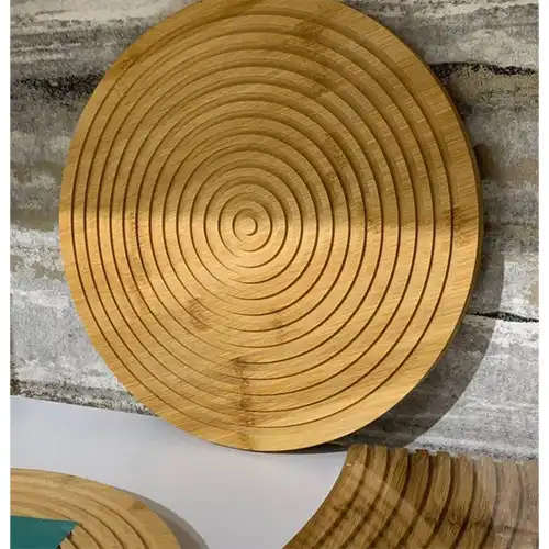 Bamboo Round Grooved Riser