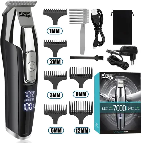 پخش ماشین اصلاح موی سر صورت دی اس پی 7000 مدل dsp 90286 کد E1016 تک و عمده