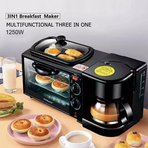 Silvercrest 3-Function Breakfast Maker Single and Large