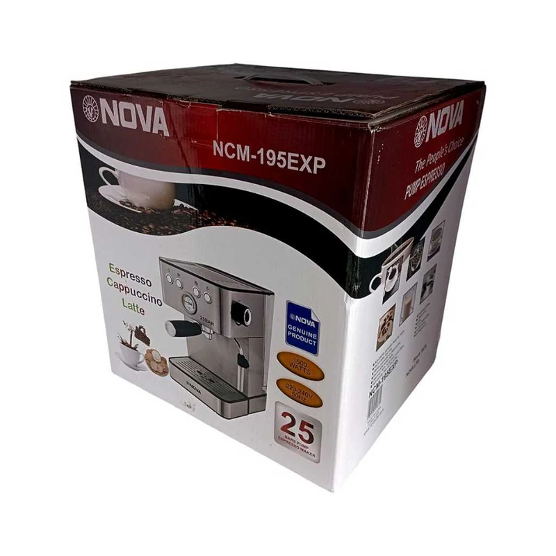 Espresso-and-coffee-maker-Nova-model-ncm-195-single-and-large-