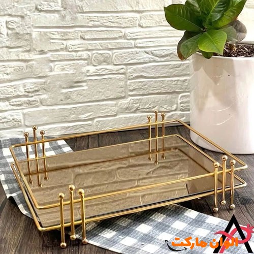 پخش سینی آینه ای مدل جدید تک و عمده کد F999