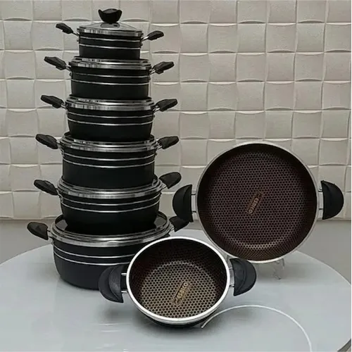 سرویس 14پارچه زنبوری برند تک تفلون تک و عمده کد G5184
