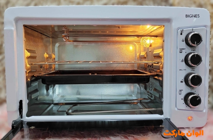 پخش اون توستر50 لیتری  BIGNES مدل MO-1401 تمام فول تک و عمده کد G5191