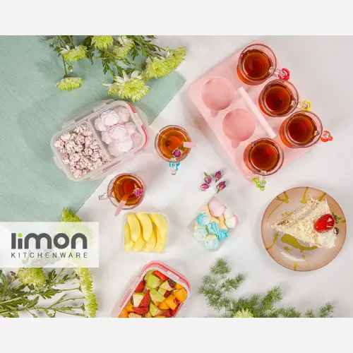 پخش-ست-چای-و-صبحانه-خوری-۶-نفره-لیمون-با-۲۰-تکه-پلاستیکی-کد-e1066-تک-و-عمده