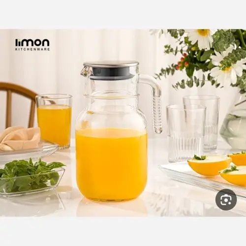 پخش-پارچ-شیشه-ای-شیاردار-لیمون-ظرفیت-۱۵-لیتر-کد-e1074-تک-و-عمده