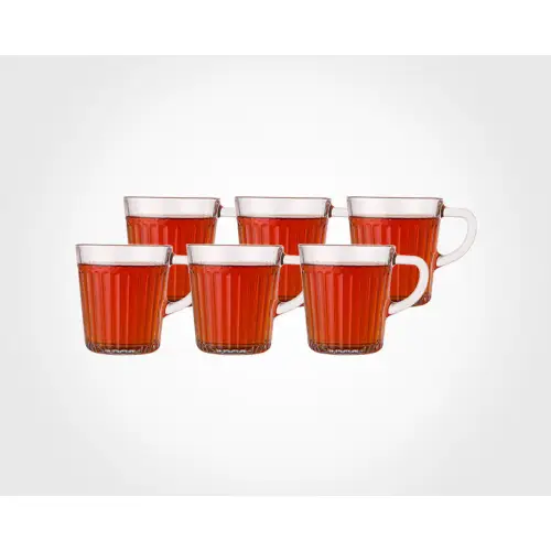 لیوان-شیشه-ای-شیار-دار-دسته-دار-لیمون-6-عددی-کد-e1077-تک-و-عمده
