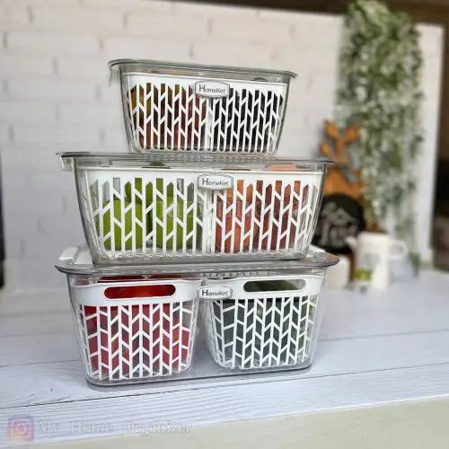 باکس میوه و سبزیجات هومکت سایز بزرگ کد E1089 تک و عمده