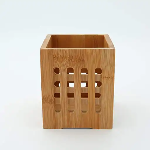 Bamboo Cutlery Holder