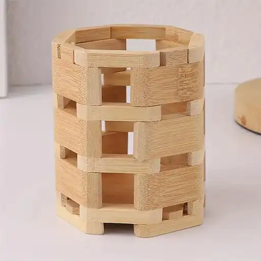 Bamboo Cutlery Holder